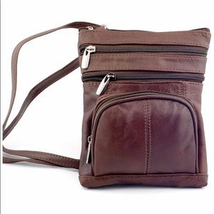 Leather crossbody bag